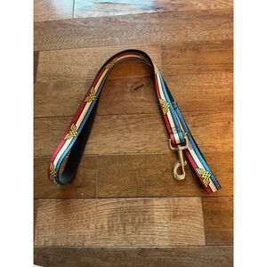 DC Comics Wonder Woman Logo Striped Stars Dog Leash 52"